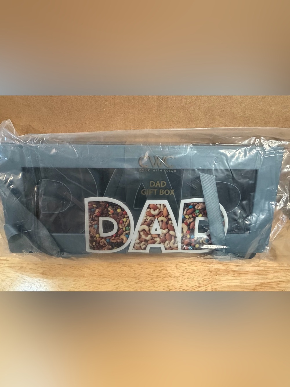 Cook With Color Fillable DAD Word Food Storage Gift Box